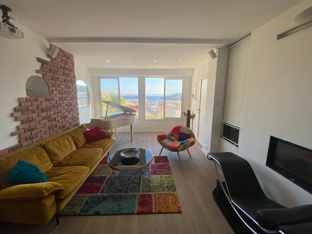 Au Coeur Du Parc National Du Massif Des Calanques, La Flibuste Des Goudes, Maison 2 Chambres, Climatisee, Jardins, Solarium, Proche Plage, Large Vue Mer Marseille Exterior photo