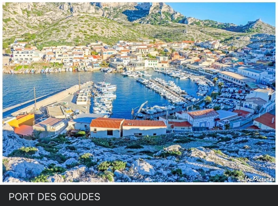 Au Coeur Du Parc National Du Massif Des Calanques, La Flibuste Des Goudes, Maison 2 Chambres, Climatisee, Jardins, Solarium, Proche Plage, Large Vue Mer Marseille Exterior photo